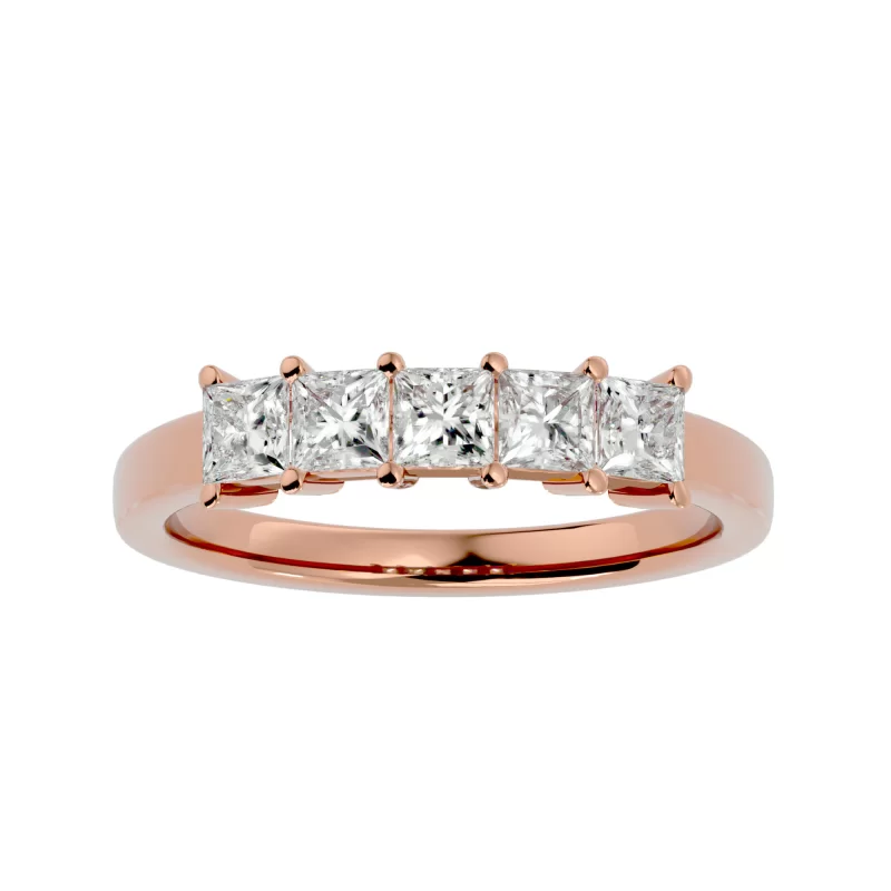 Inel Semi-Eternity Stunning Briliant Aur 18k Real Diamonds - Nicole