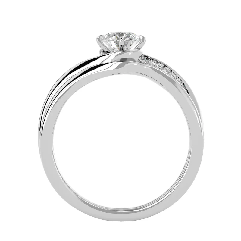 Inel de Logodna Verighete Sublime Aur 18k Diamante Naturale - Geraldine