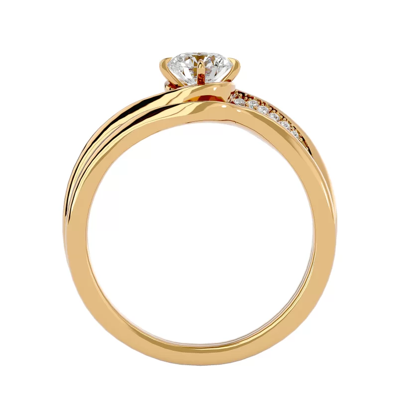 Inel de Logodna Verighete Sublime Aur 18k Diamante Naturale - Geraldine
