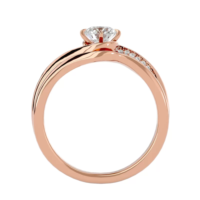 Inel de Logodna Verighete Sublime Aur 18k Diamante Naturale - Geraldine