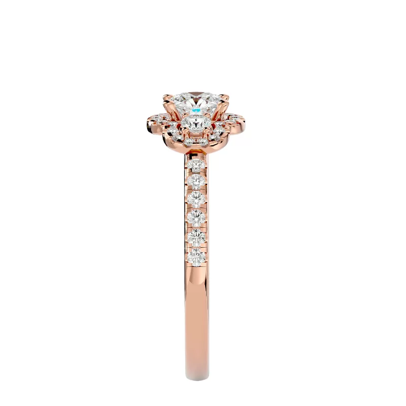 Inel de Logodna Trilogy Breathtaking Briliant Aur 18k Diamante Naturale - Brigitte