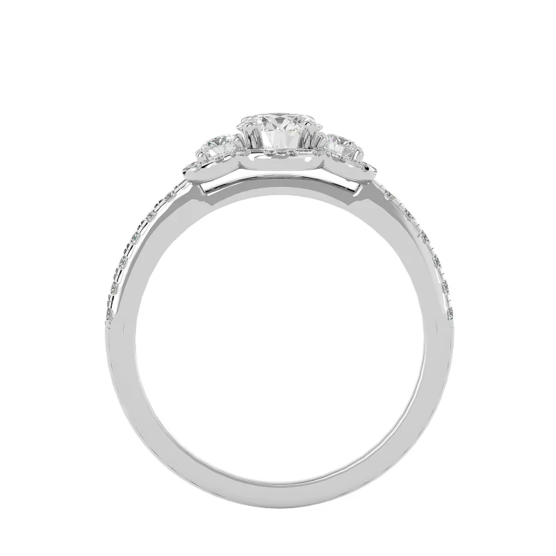 Inel de Logodna Trilogy Breathtaking Briliant Aur 18k Diamante Naturale - Brigitte