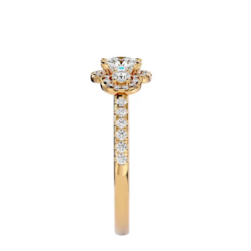 Inel de Logodna Trilogy Breathtaking Briliant Aur 18k Diamante Naturale - Brigitte