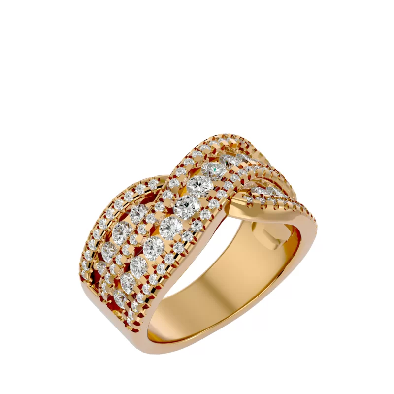 Verigheta tip Inel  Aur 18k Diamante Naturale - Barcelona
