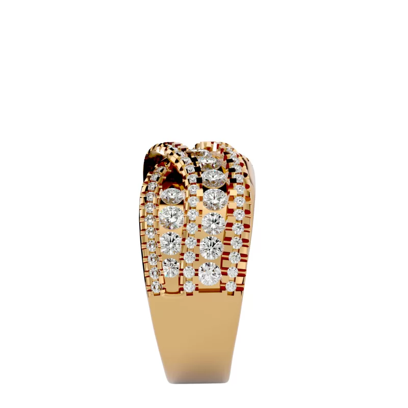 Verigheta tip Inel  Aur 18k Diamante Naturale - Barcelona