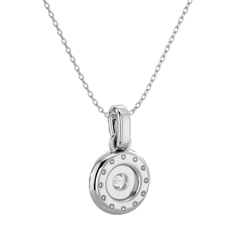 Pandantiv Halo Aur 18 K Diamante Naturale - Charlotte