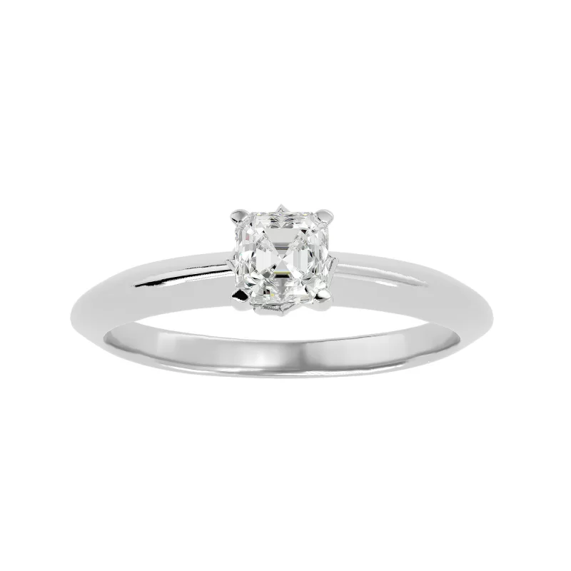 Inel de logodna Deluxe Cushion Aur Alb 18k Genuine Diamonds - Celine