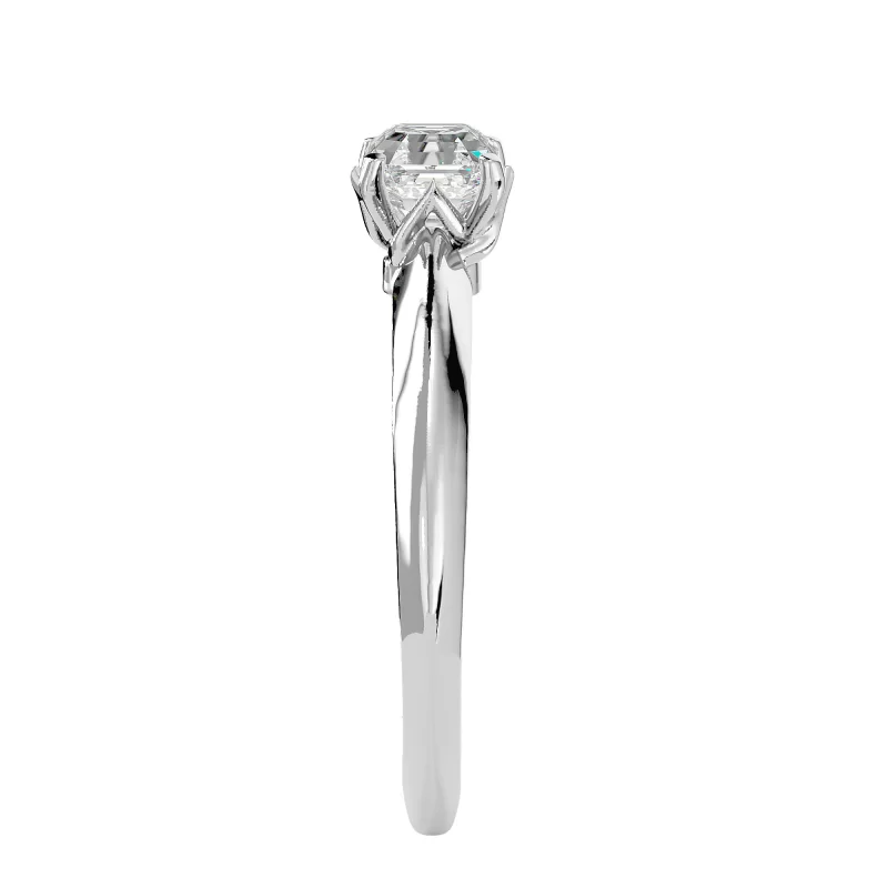 Inel de logodna Deluxe Cushion Aur Alb 18k Genuine Diamonds - Celine