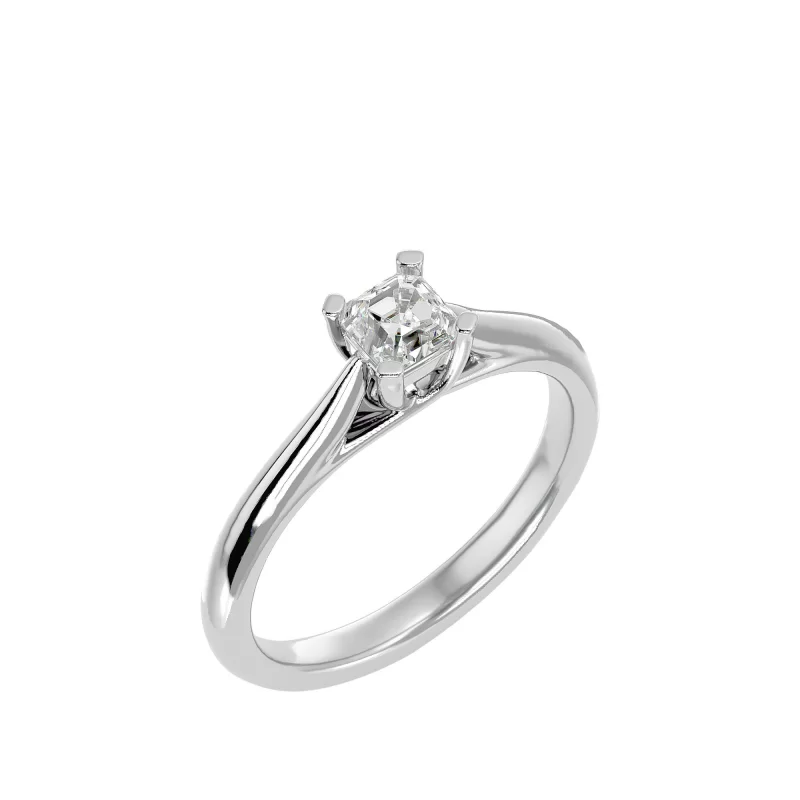 Inel de logodna Outstanding Cushion Aur Alb 18k Pure Diamonds - Alice