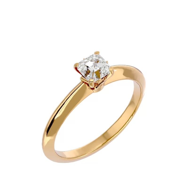Inel de logodna Cushion Aur Galben 18k Diamante Naturale - Celine