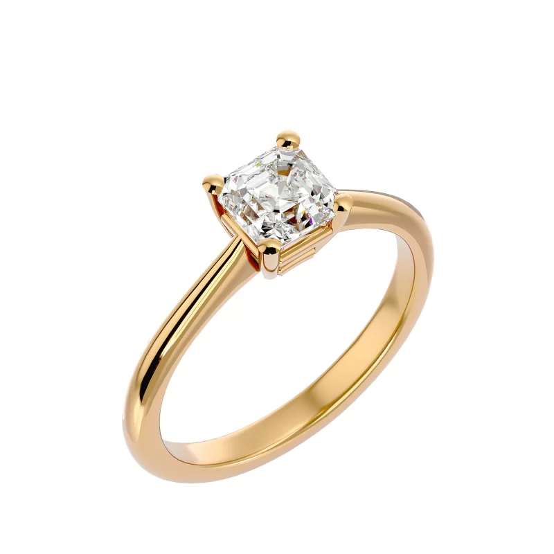 Inel de Logodna Cushion Aur Galben 18k Diamante Naturale - Cristina