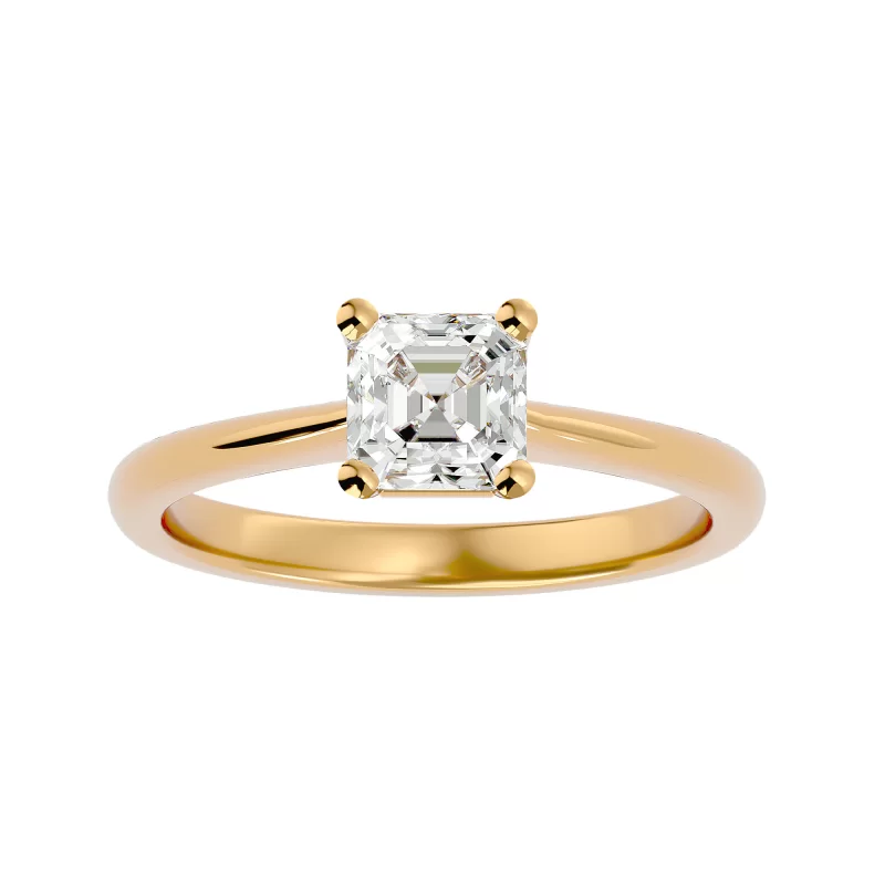 Inel de Logodna Cushion Aur Galben 18k Diamante Naturale - Cristina