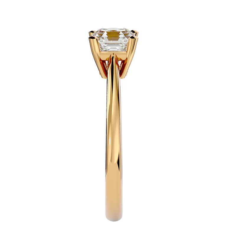 Inel de Logodna Cushion Aur Galben 18k Diamante Naturale - Cristina