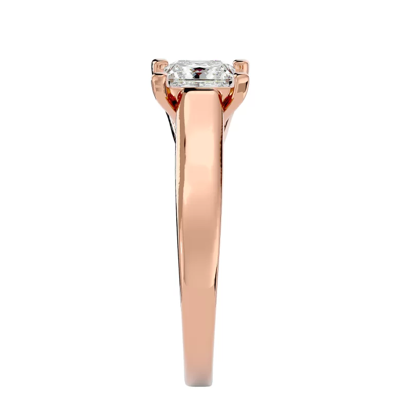 Inel de Logodna Princess Aur Roz 18k Diamante Naturale - Britney