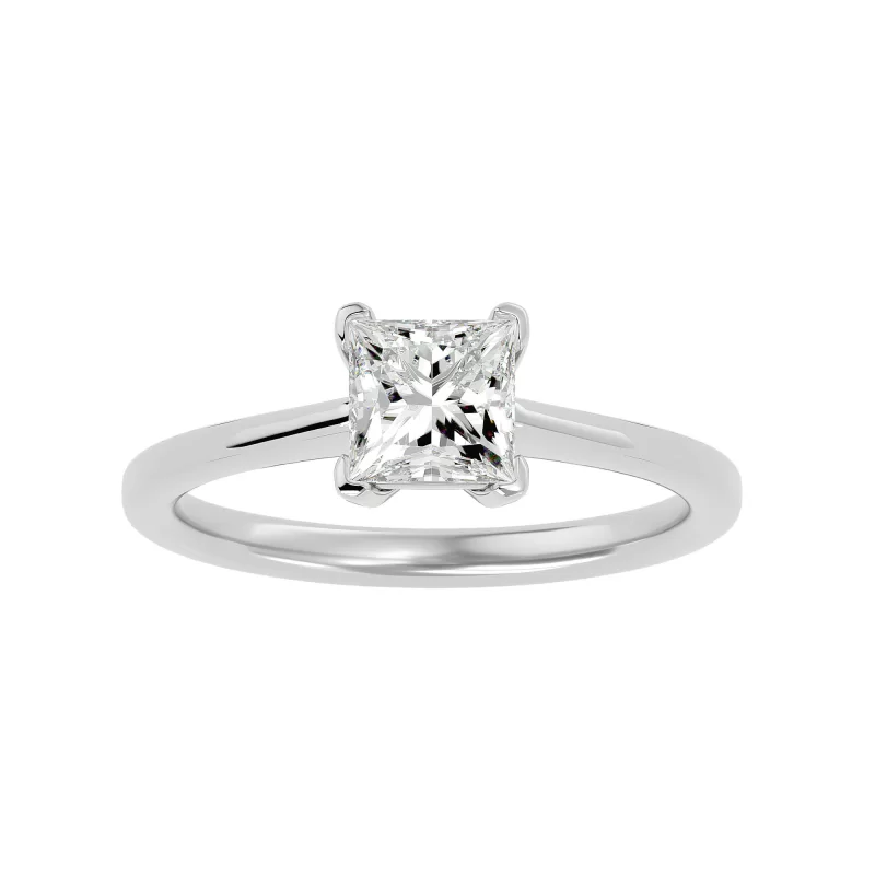 Inel de Logodna Princess Aur Alb 18k Diamant Natural - Josephine