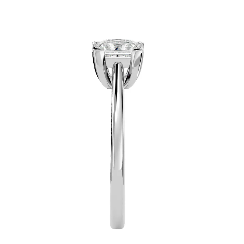 Inel de Logodna Princess Aur Alb 18k Diamant Natural - Josephine