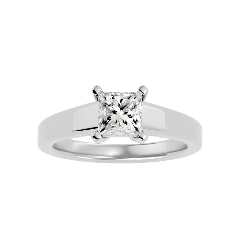 Inel de Logodna Glowing Princess Aur Alb 18k Diamant Natural - Sabina