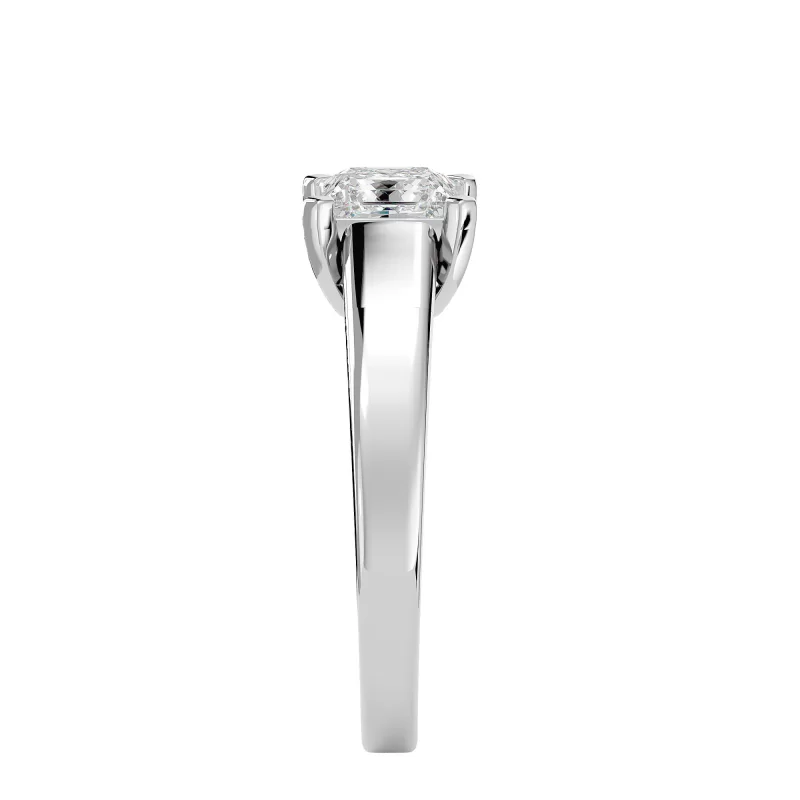 Inel de Logodna Glowing Princess Aur Alb 18k Diamant Natural - Sabina