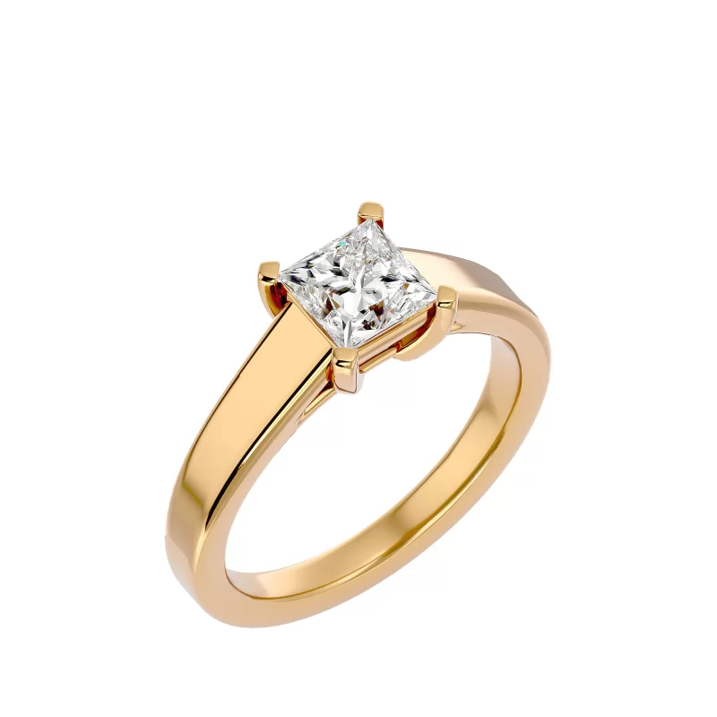 Inel de Logodna Splendid Princess Aur Galben 18k Real Diamonds - Sabina