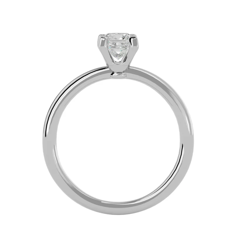 Inel de Logodna Radiant Princess Aur Alb 18k Genuine Diamants - Carla