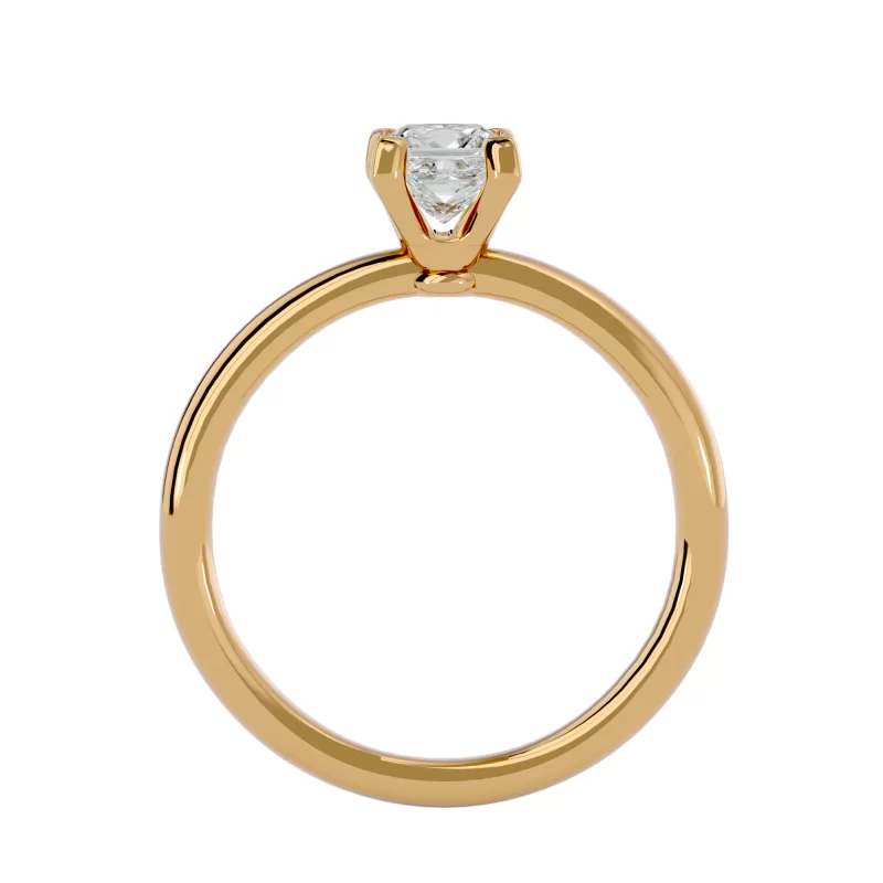 Inel de Logodna Vibrant Princess Aur Galben 18k Diamant Natural - Carla