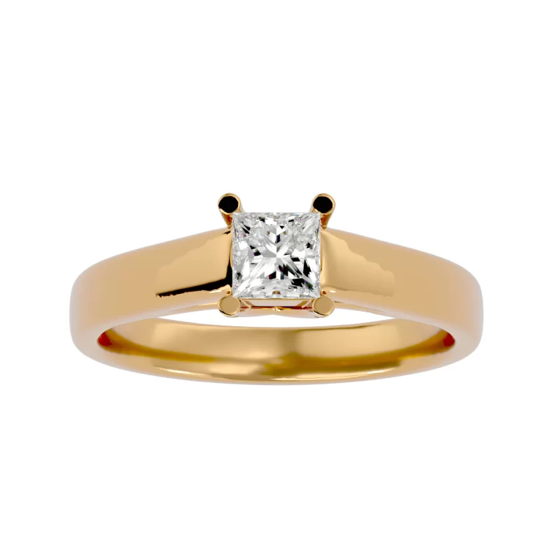 Inel de Logodna Impressive Princess Aur Galben 18k Real Diamond - Dalia