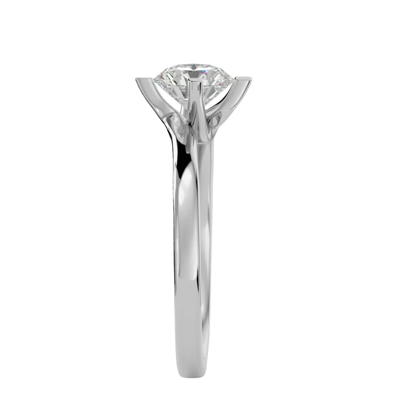 Inel de Logodna Briliant Aur Alb 18k Diamante Naturale - Emily