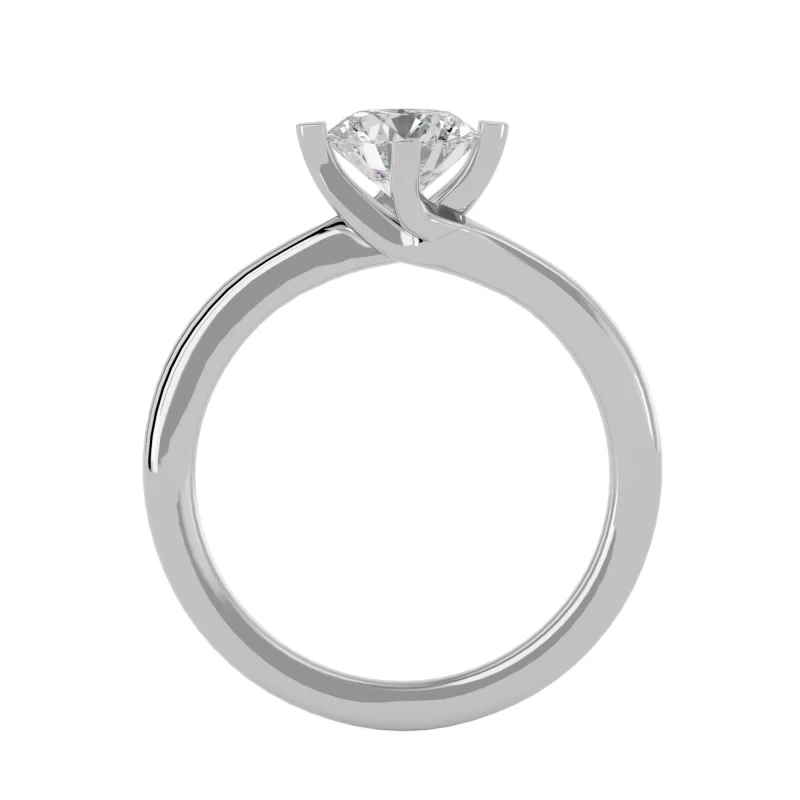Inel de Logodna Briliant Aur Alb 18k Diamante Naturale - Emily
