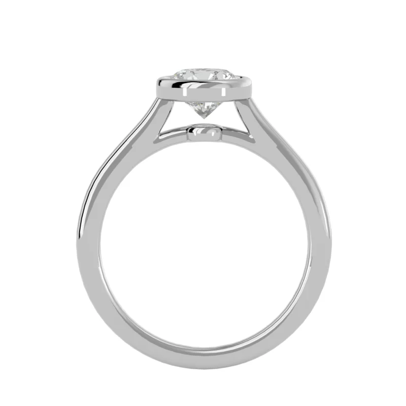 Inel de Logodna Outstanding Briliant Aur Alb 18k Real Diamond - Pauline