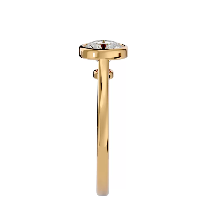 Inel de Logodna Deluxe Briliant Gold Aur 18k Genuine Diamond - Pauline