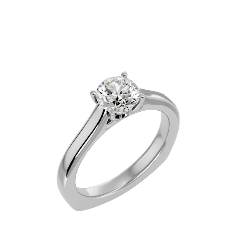 Inel de Logodna Mesmerizing Briliant Aur Alb 18k Real Diamond - Selma