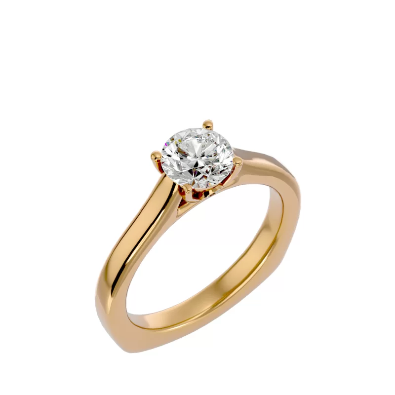 Inel de Logodna Glittering Briliant Gold Aur 18k Diamante Naturale - Selma
