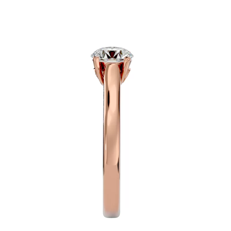 Inel de Logodna Irresistible Briliant Aur Roz 18k Pure Diamond - Selma