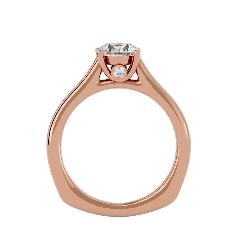 Inel de Logodna Irresistible Briliant Aur Roz 18k Pure Diamond - Selma