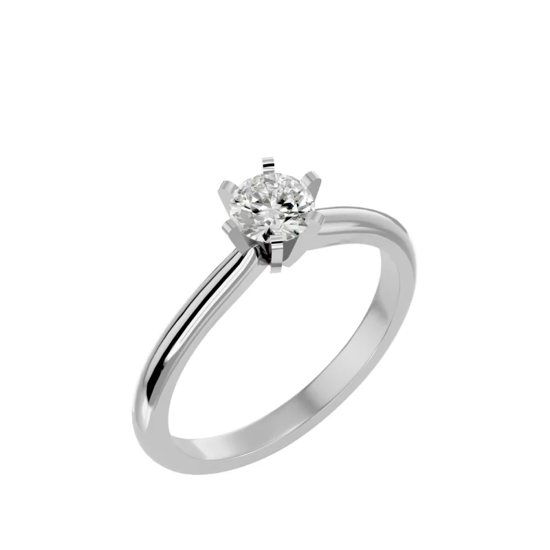 Inel de Logodna Splendid Briliant White Aur 18k Diamant Natural - Simone