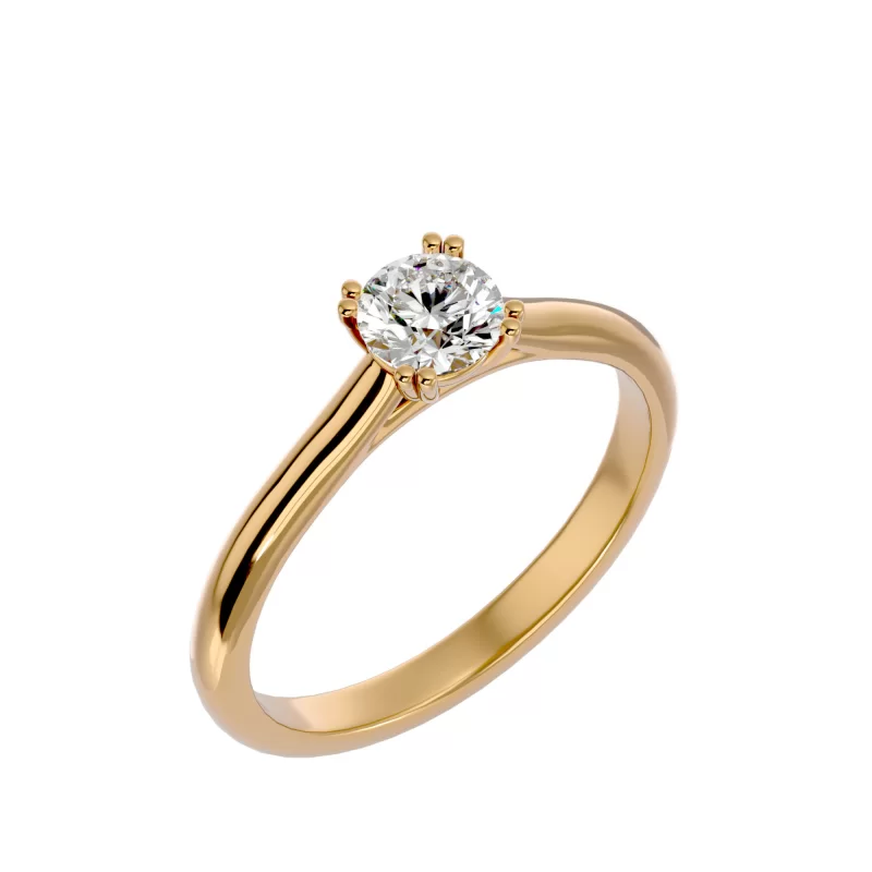 Inel de Logodna Sublim Briliant Aur Galben 18k Pure Diamond - Sonia