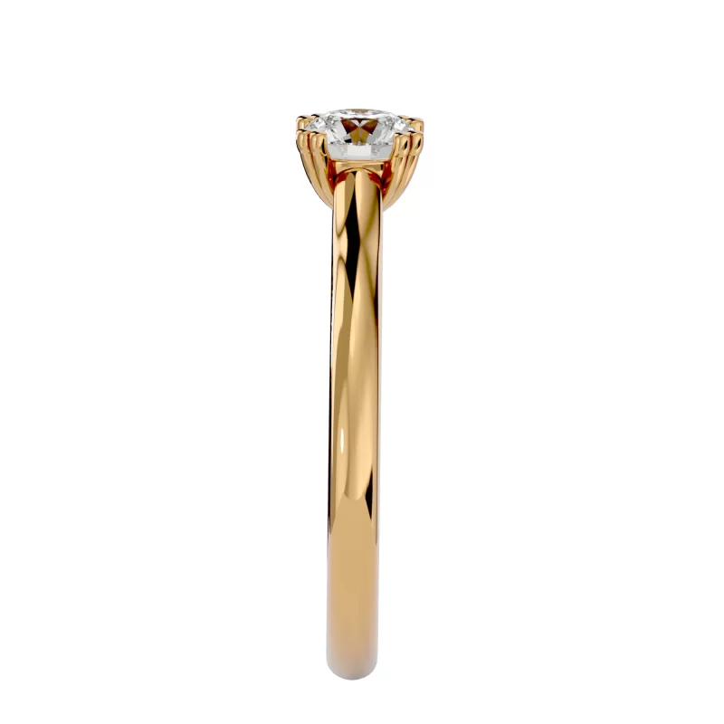Inel de Logodna Sublim Briliant Aur Galben 18k Pure Diamond - Sonia