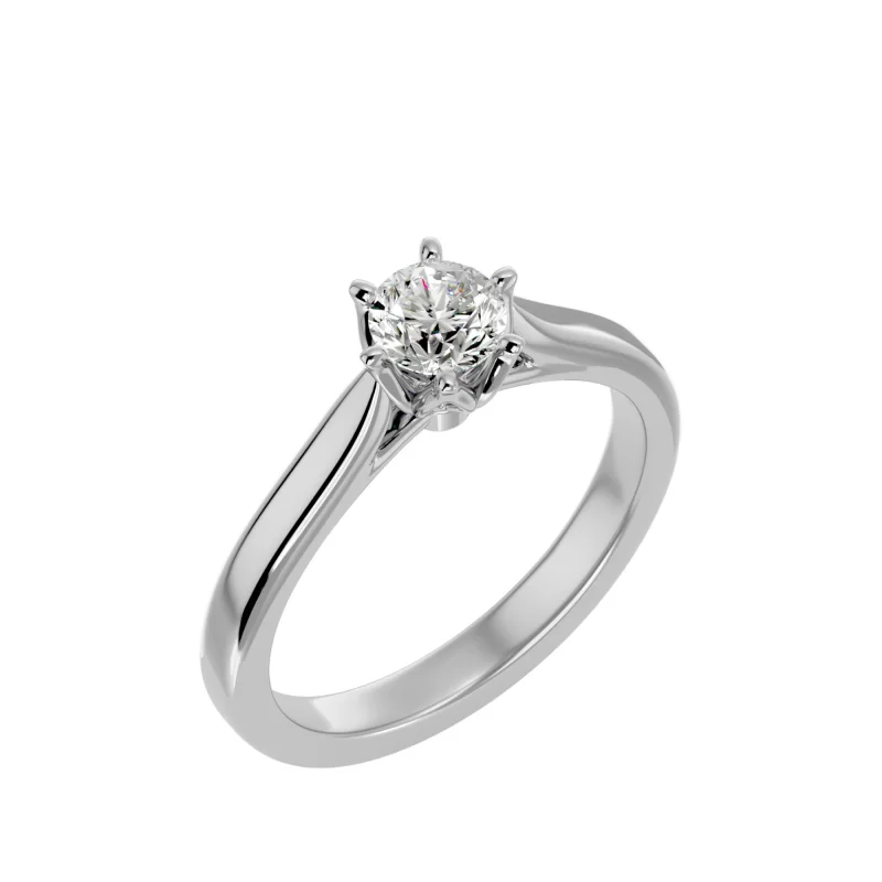 Inel de Logodna Impressive Briliant Aur Alb 18k Pure Diamond - Monique