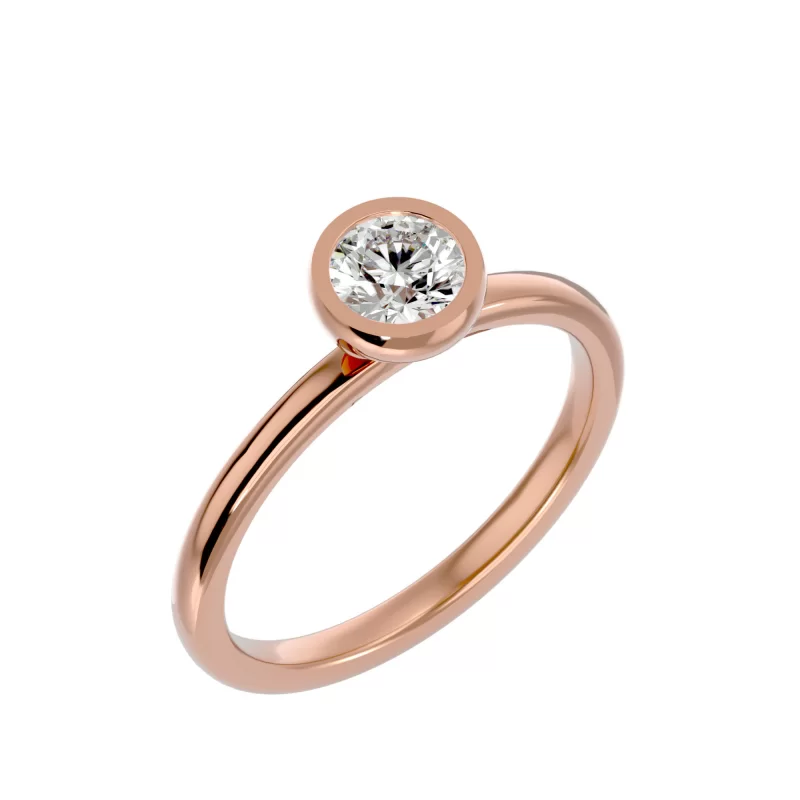 Inel de Logodna Precious Briliant Rose Aur 18k Real Diamond - Irena
