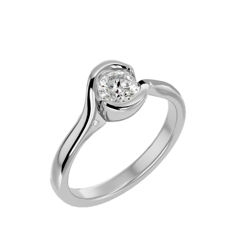 Inel de Logodna Stunning Briliant White Aur 18k Pure Diamond - Bristena