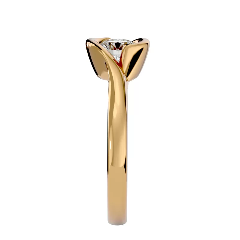 Inel de Logodna Fascinating Briliant Gold Aur 18k Diamant Natural - Bristena