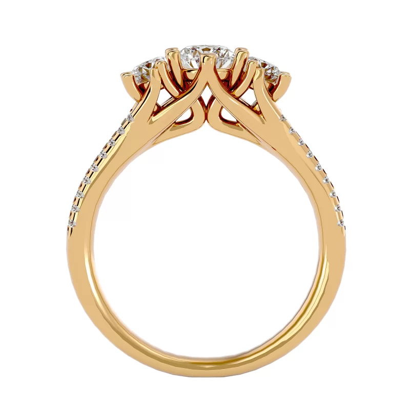 Inel de Logodna Astonishing Trilogy Gold Aur 18k Pure Diamonds - Milena