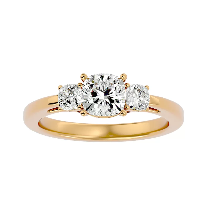 Inel de Logodna Remarkable Trilogy Gold Aur 18k Diamante Naturale - Constance