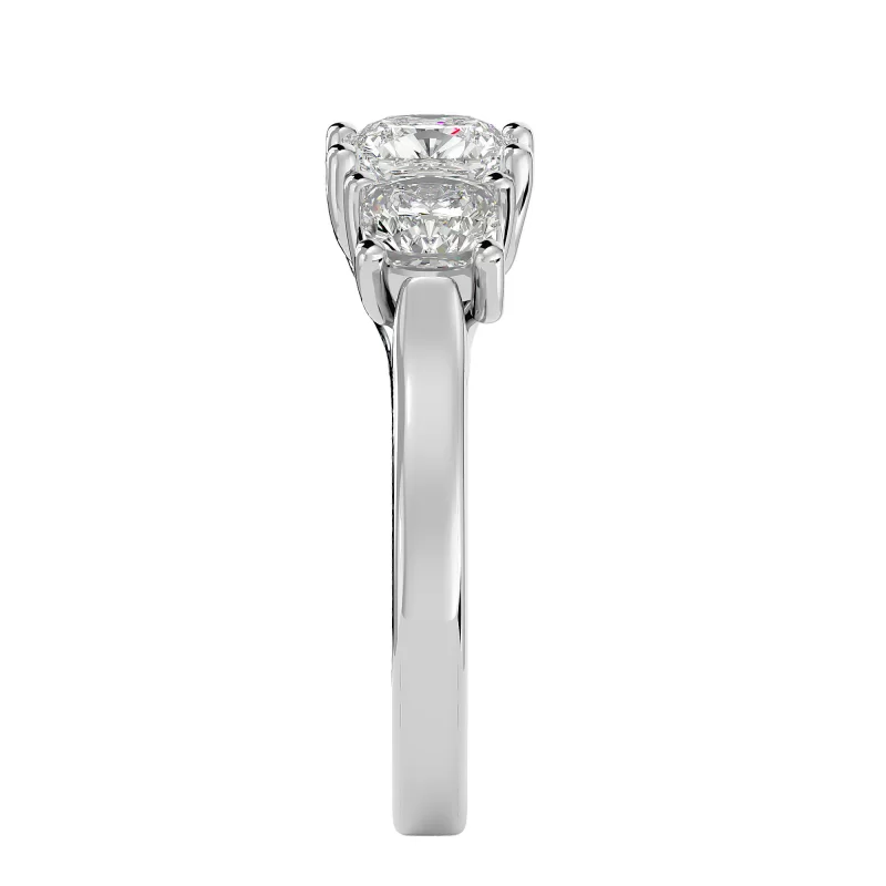 Inel de Logodna Refined Trilogy White Aur 18k Pure Diamonds - Aura