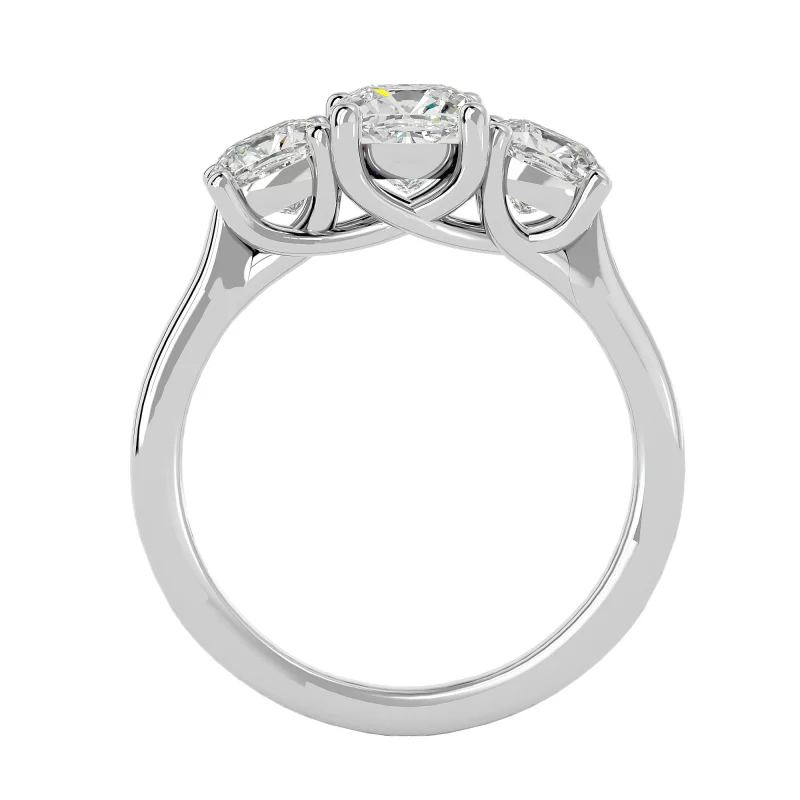 Inel de Logodna Refined Trilogy White Aur 18k Pure Diamonds - Aura