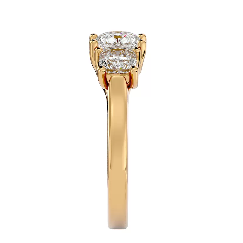 Inel de Logodna Brilliant Trilogy Aur Galben 18k Real Diamonds - Aura