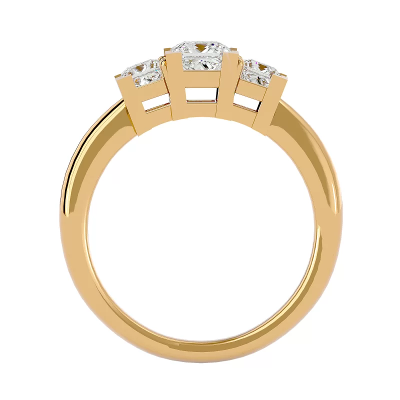 Inel de Logodna Exquisite Trilogy Aur Galben 18k Genuine Diamonds - Otilia