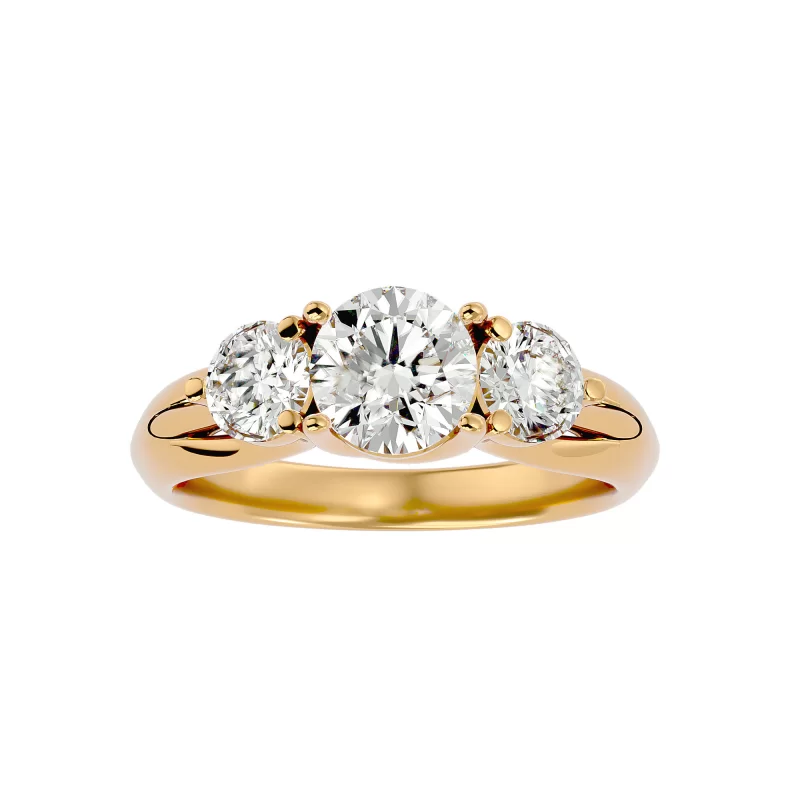 Inel de Logodna Trilogy Aur Galben 18k Diamante Naturale - Gloria