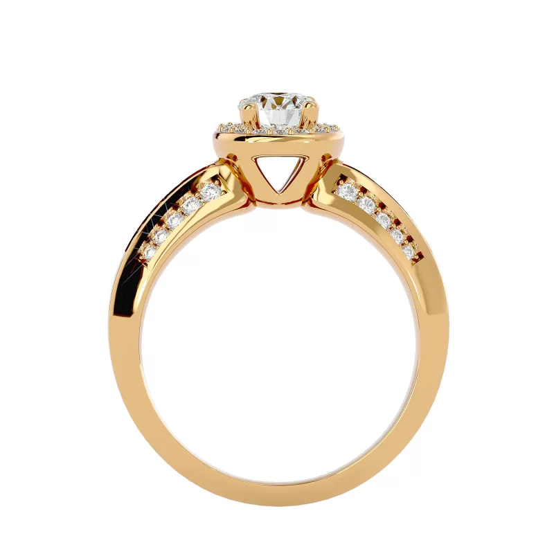 Inel de Logodna Stunning Aur Galben 18k Diamante Naturale - Zara