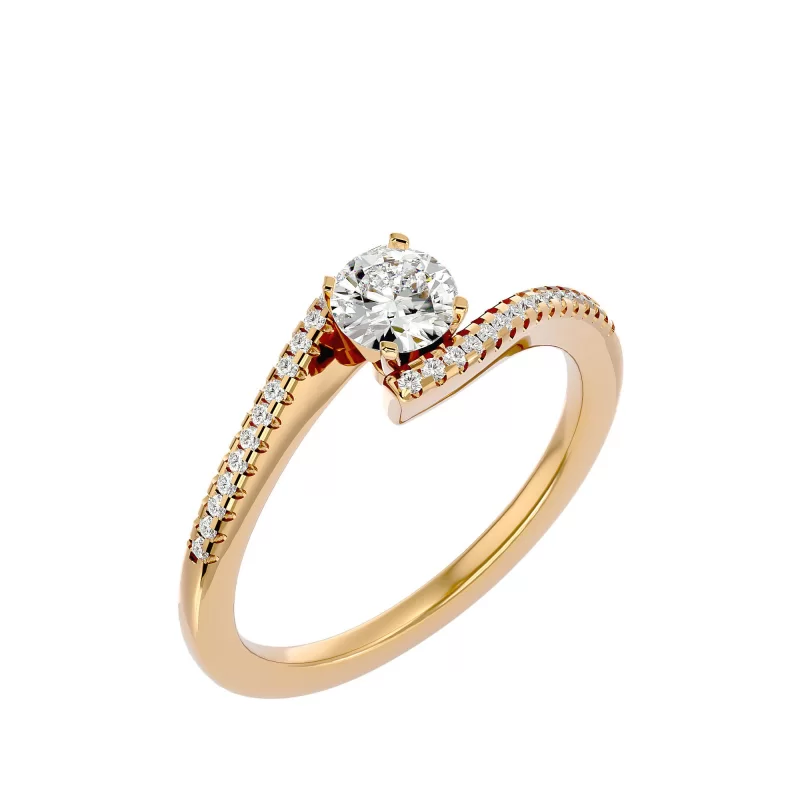 Inel de Logodna Sublime Aur Galben 18k Diamante Naturale - Yvonne